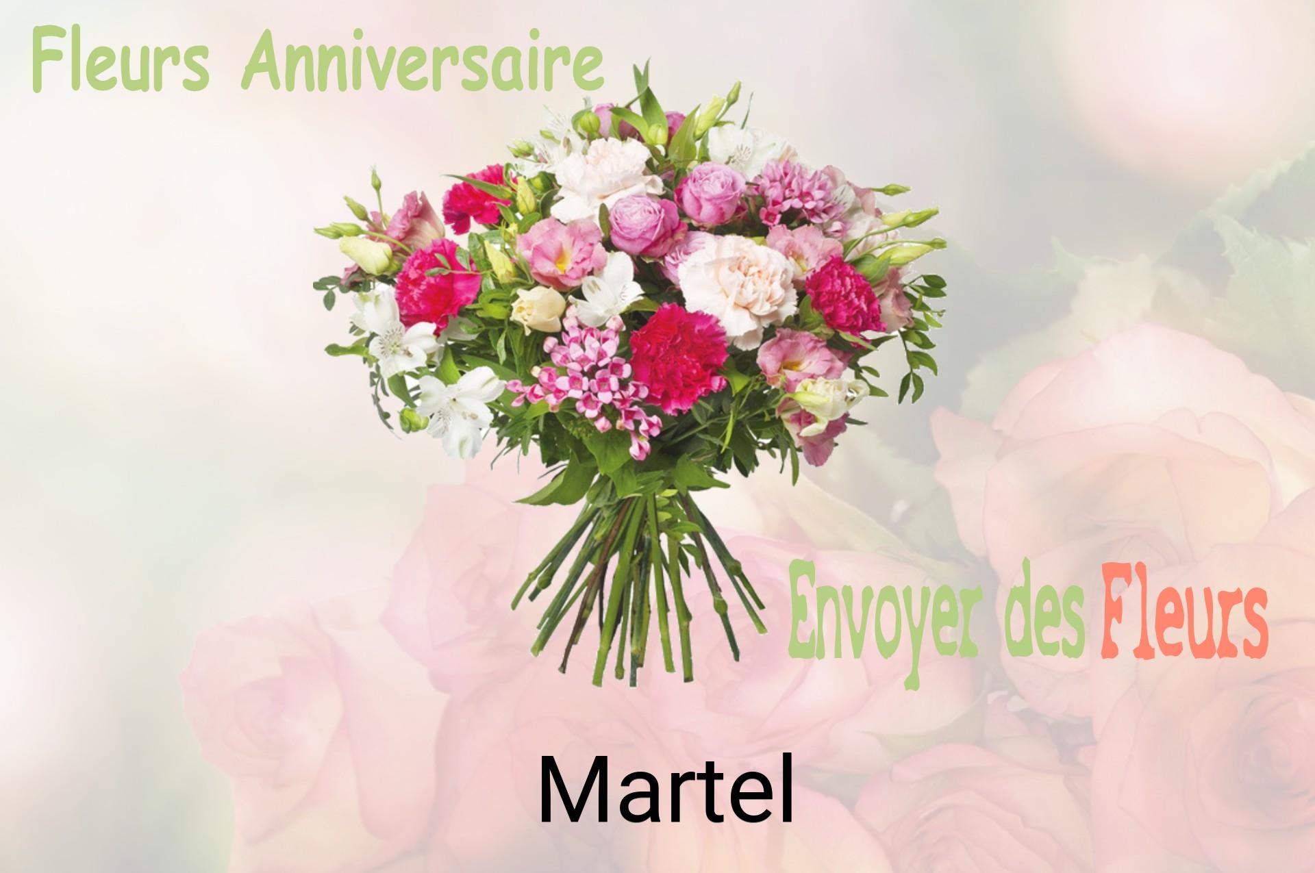 Bouquet de fleurs d’anniversaire livré à Martel