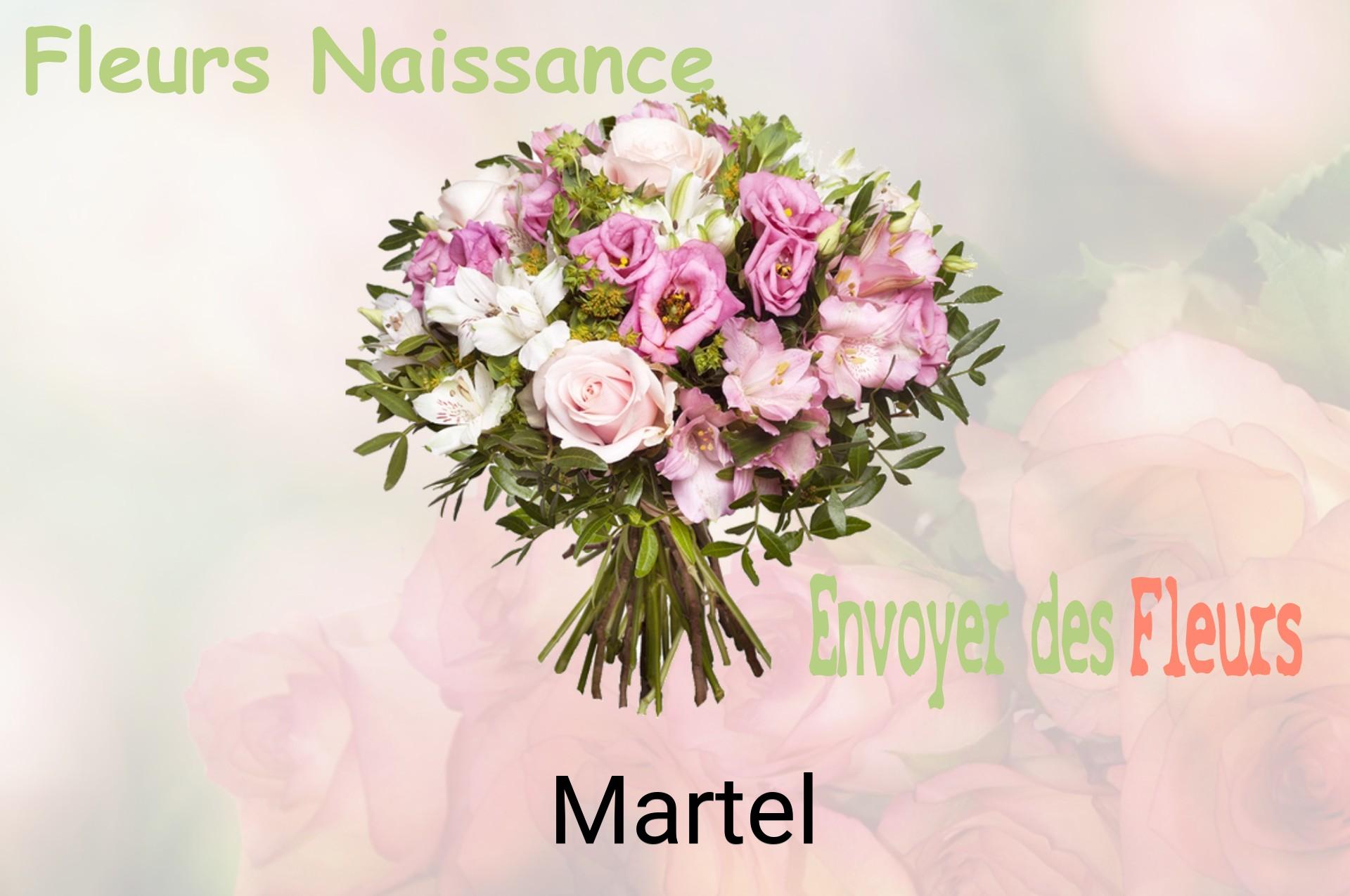 Bouquet de fleurs de naissance livré à Martel